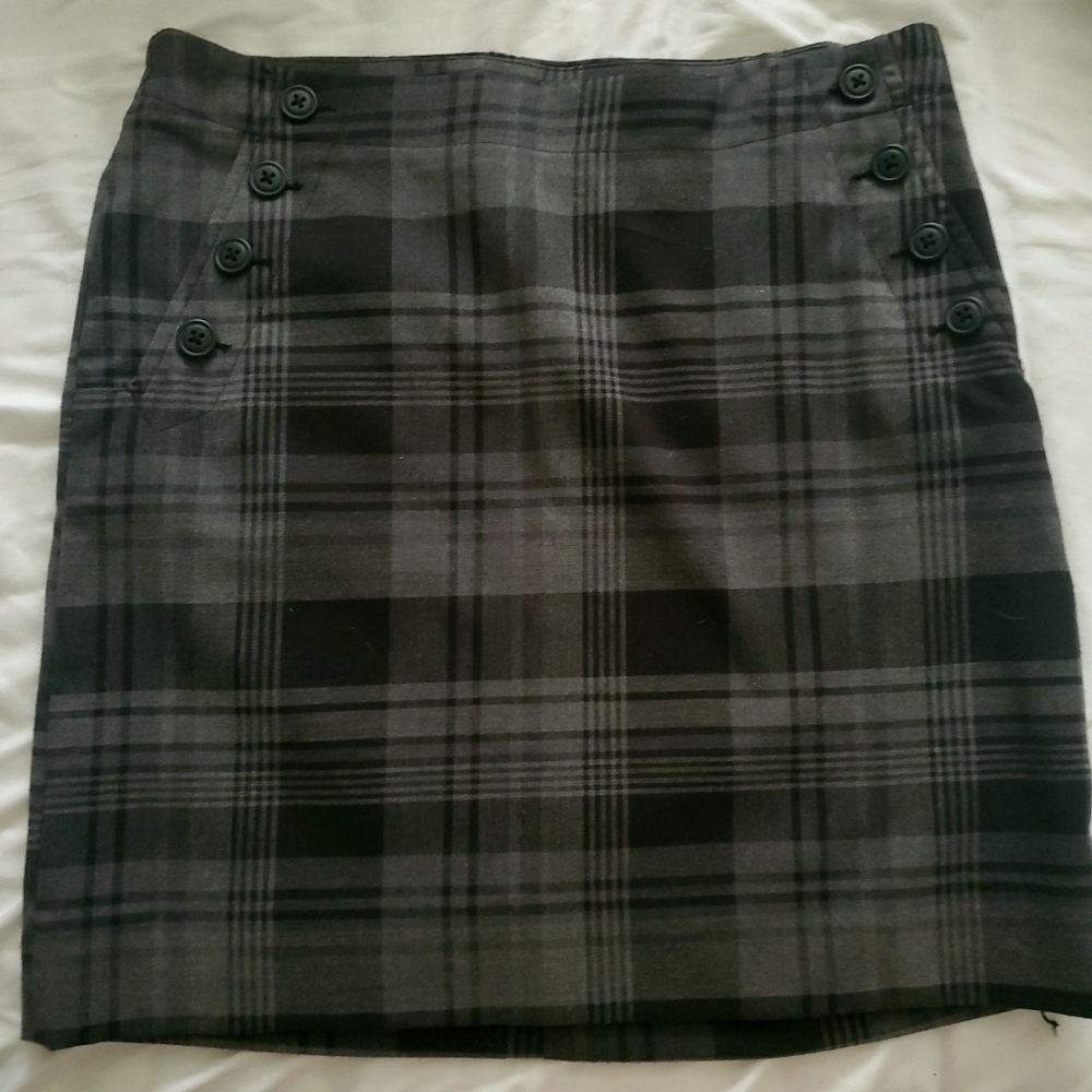 Gap Plaid Pencil Skirt